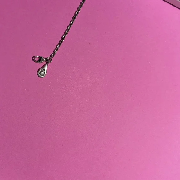 Authentic Hearts of Pandora Sterling Silver Thin Chain Bar Bracelet 2018 - Picture 7 of 9